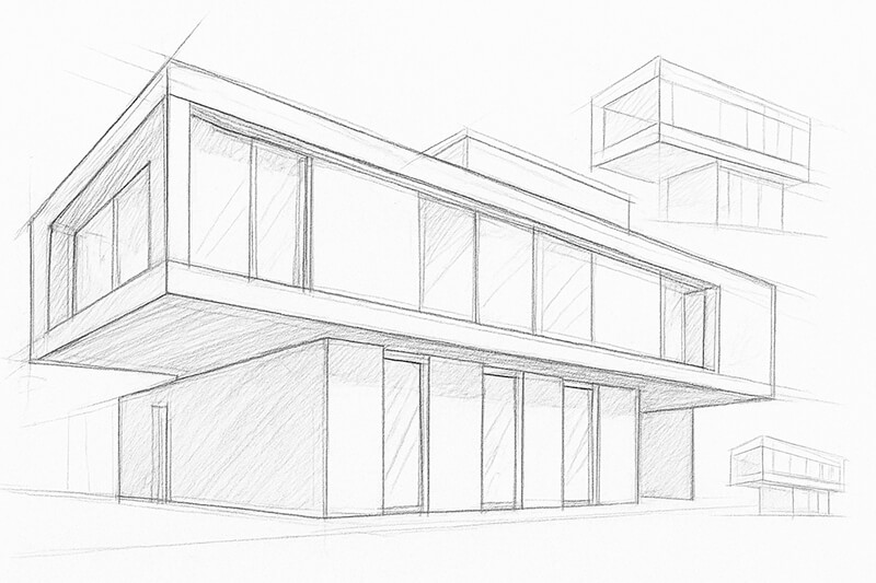 Schémas d’un projet de bâtiment