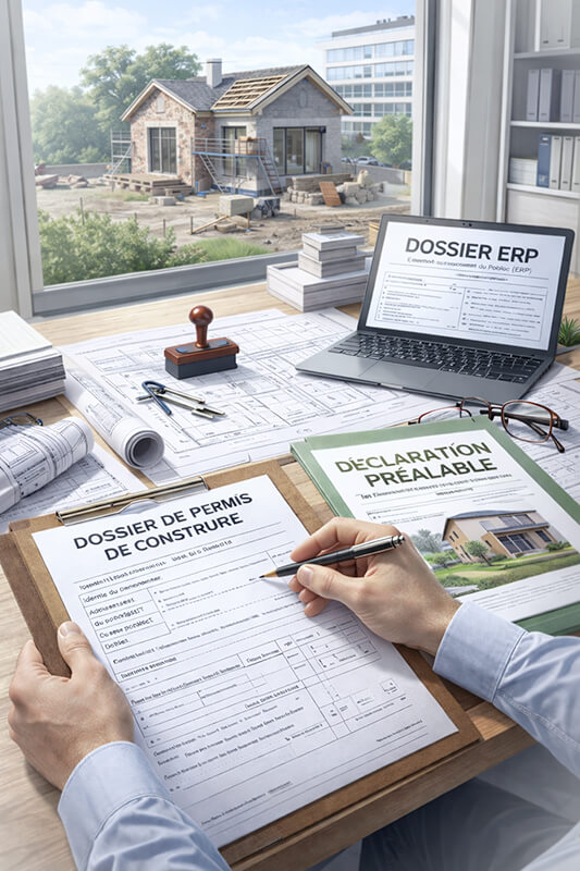 Permis de construire et DP par un dessinateur en bâtiment sur Evreux