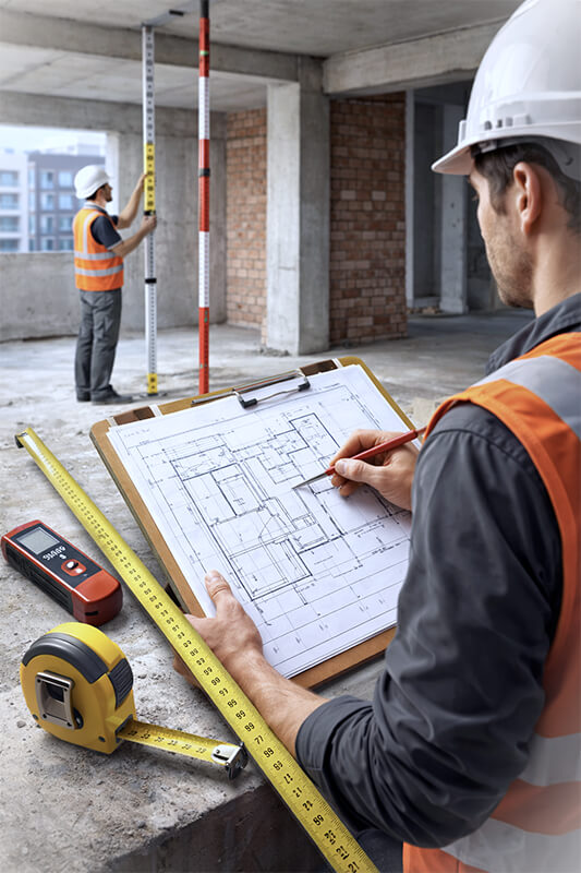 Relevés de bâtiments par un dessinateur en bâtiment sur Evreux